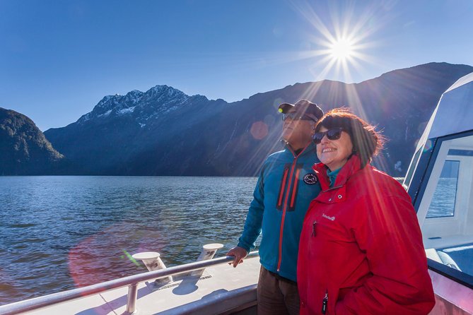 2-Hour Milford Sound Scenic Cruise - Passing beneath Mitre Peak