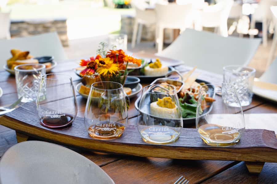 Boutique Winery Half-Day Tour & Vineyard Platter-Style Lunch - Carrick Winery and the 50-minute platter lunch
