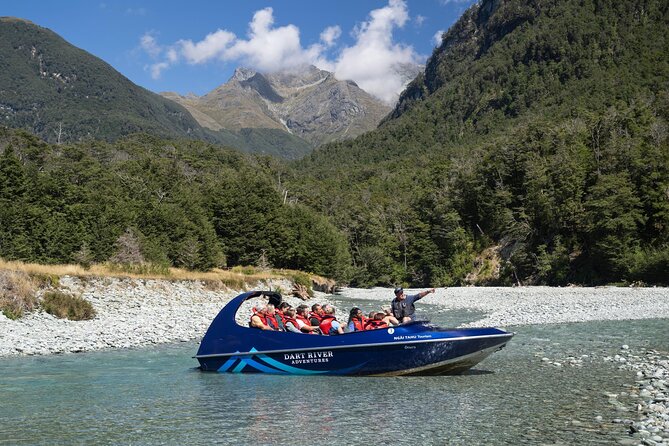 Dart River Jet Boat and Wilderness Experience - Jet boating through shallow Dart River channels