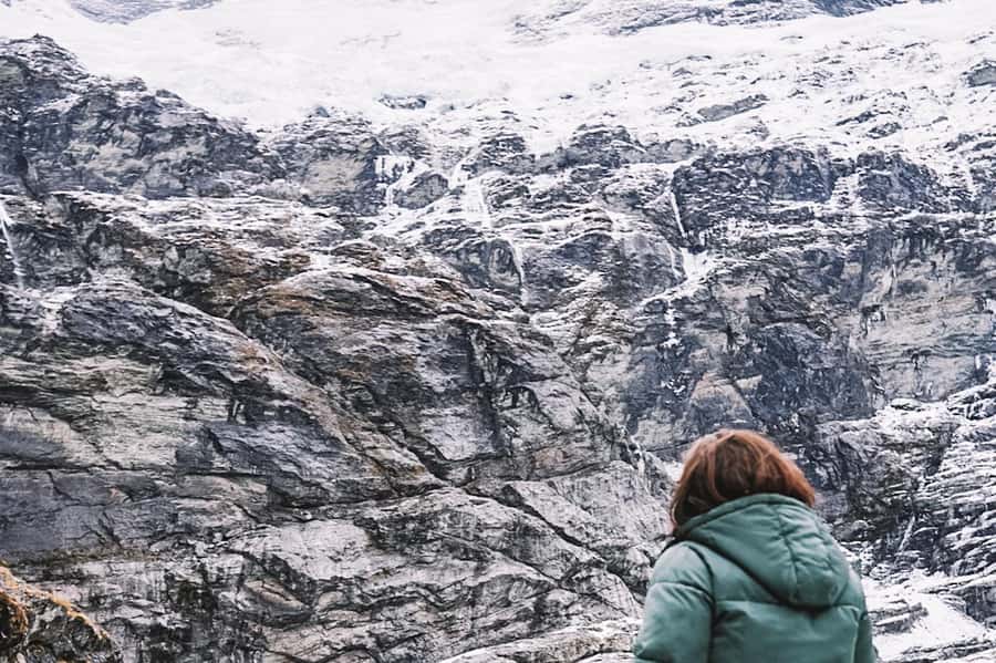 Earnslaw Burn Glacier & Waterfalls | 45 mins from Glenorchy - Flying from Glenorchy toward Mt Earnslaw
