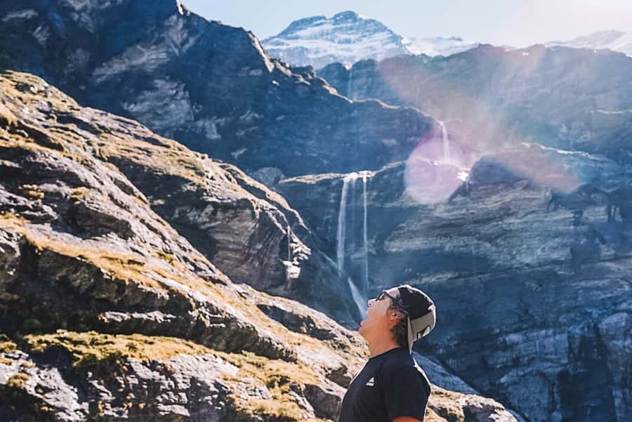 Earnslaw Burn Glacier & Waterfalls | 45 mins from Glenorchy - The close flyover of Earnslaw Glacier