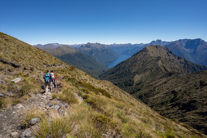 Fiordland Heli-hike from Te Anau - Taking off over Lake Te Anau