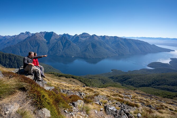 Fiordland Heli-hike from Te Anau - Landing near a mountain tarn and Luxmore Hut