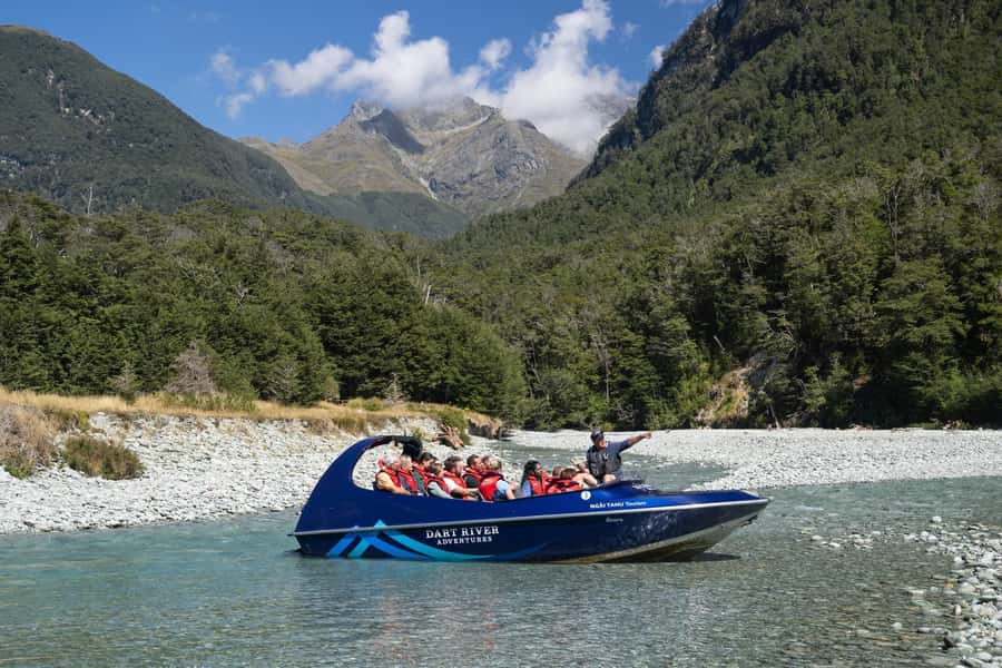 From Queenstown: Dart River Canoe & Jet Boat Day Trip - The one-hour Dart River jet boat ride