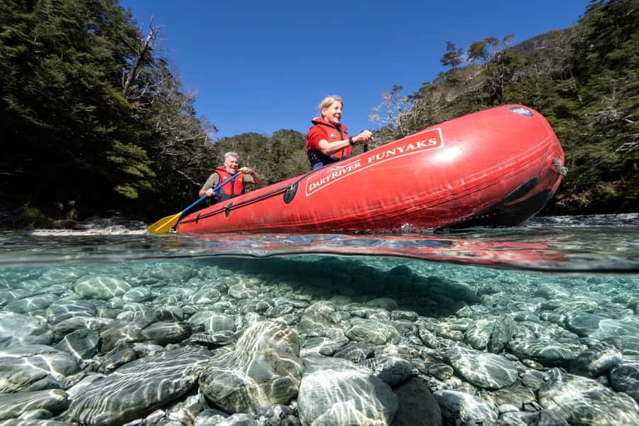 From Queenstown: Dart River Canoe & Jet Boat Day Trip - A buffet lunch beside the Dart River
