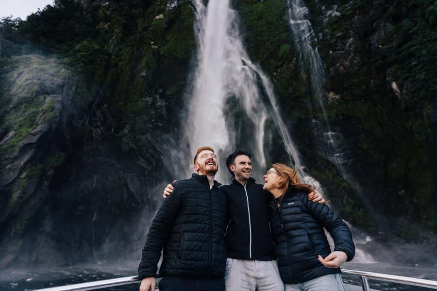 From Queenstown: Milford Sound Full-Day Trip by Plane & Boat - The two-hour cruise beneath Milford’s cliffs
