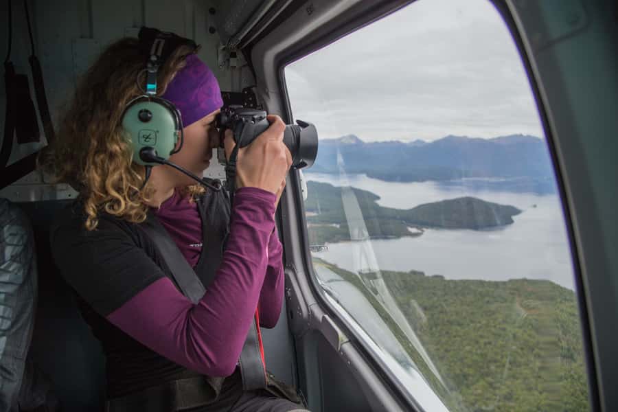 From Te Anau: Full Day Kepler Track Guided Heli-Hike - The long descent through beech forest