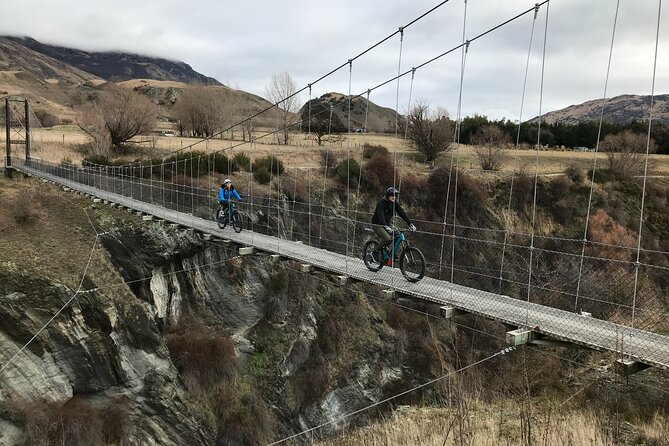 Guided eBike Wine Tour Ride to the Vines - Kawarau Suspension Bridge and the first Bungy site