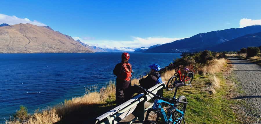 Guided Scenic E-bike Tour - Ride to the Lake - Local sculptures where the trail meets nature