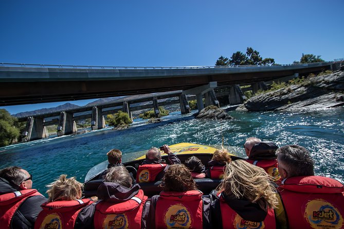 KJet Queenstown Jet Boat Ride on the Kawarau and Shotover Rivers - The Kawarau River adds turns and history of movement