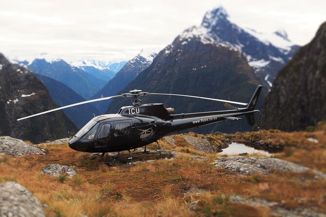 Milford and Fiordland Highlights Tour by Helicopter from Queenstown - The West Coast beach landing