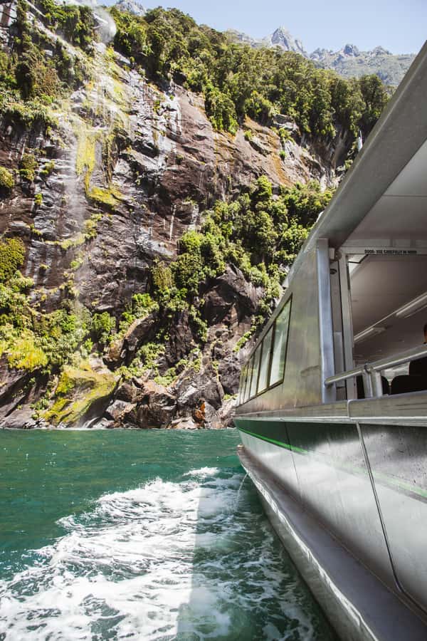 Milford Sound: 2-Hour Small Boat Scenic Cruise - Lady Bowen Falls, Stirling Falls, and the wet zone