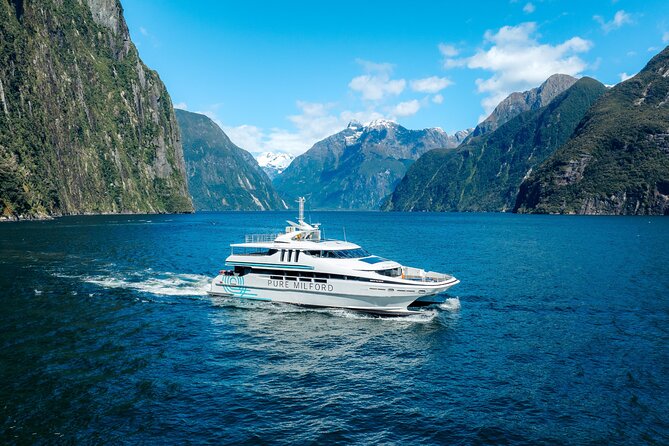Milford Sound Cruise - A three-deck catamaran with views from nearly every angle