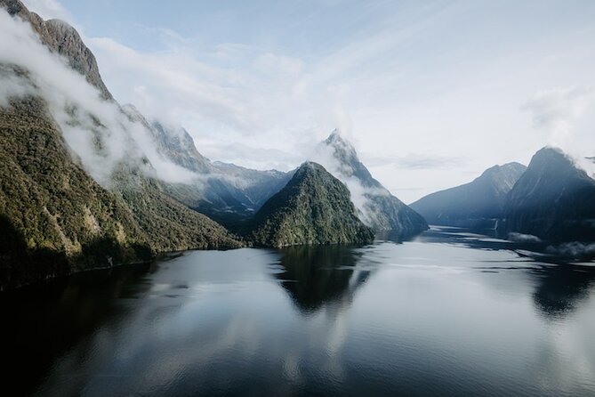 Milford Sound Grand Tour Helicopter Scenic Flight Departing from Milford Sound - Why Milford Sound looks different from a helicopter
