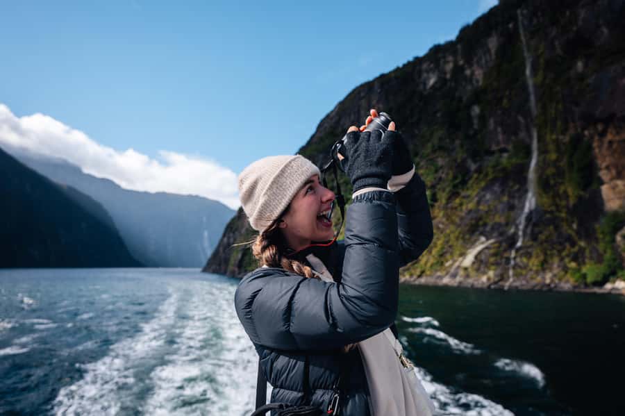 Milford Sound: Nature Cruise on a Modern Catamaran - The first stretch through Milford Sound
