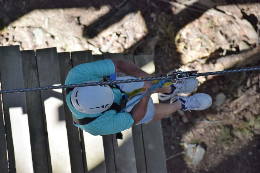 Queenstown: 1-Hour Zipline Tour with 2-Lines & 21-Meter Drop - The Tiki Trail walk back uphill