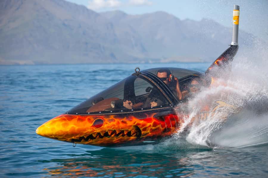 Queenstown: Hydro Attack Shark Ride - The first run at 80 kph