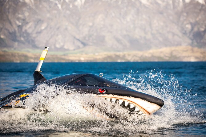 Queenstown Hydro Attack Shark Ride Adventure - Climbing into the shark on Beach Street