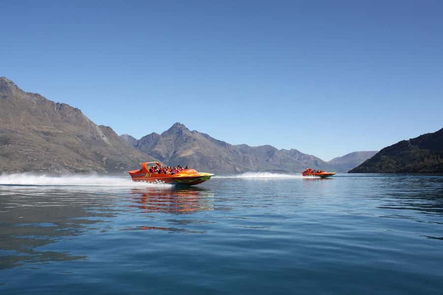 Queenstown: Jet Boat Adventure with Thunder Jet - Leaving central Queenstown for the water