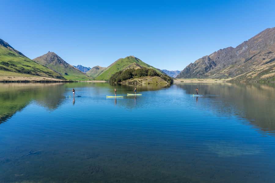 Queenstown: Kayaking or SUP Experience on Moke Lake - The refreshment stop after paddling