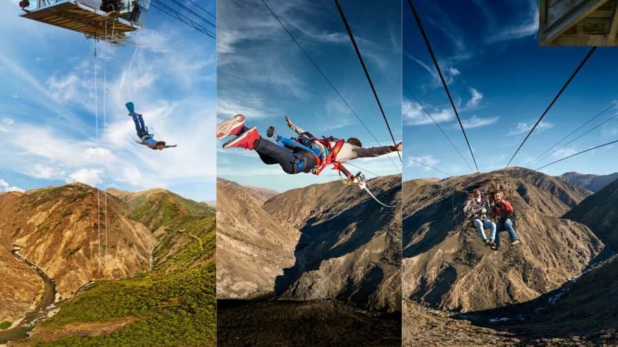 Queenstown: Nevis Thrillogy (Bungy, Swing, Catapult) - The Nevis Swing, with a 70m drop