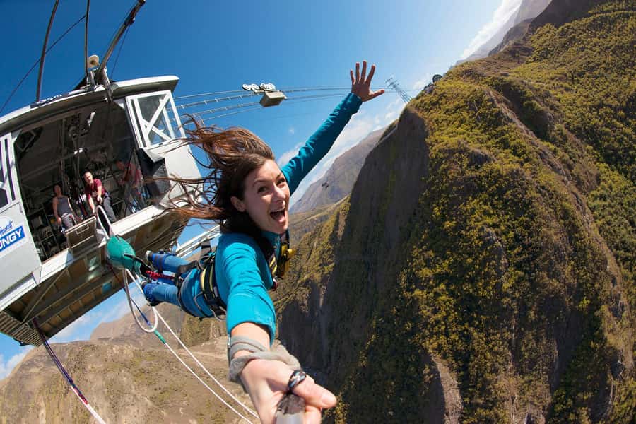 Queenstown: Nevis Thrillogy (Bungy, Swing, Catapult) - Facing the 134m Nevis Bungy