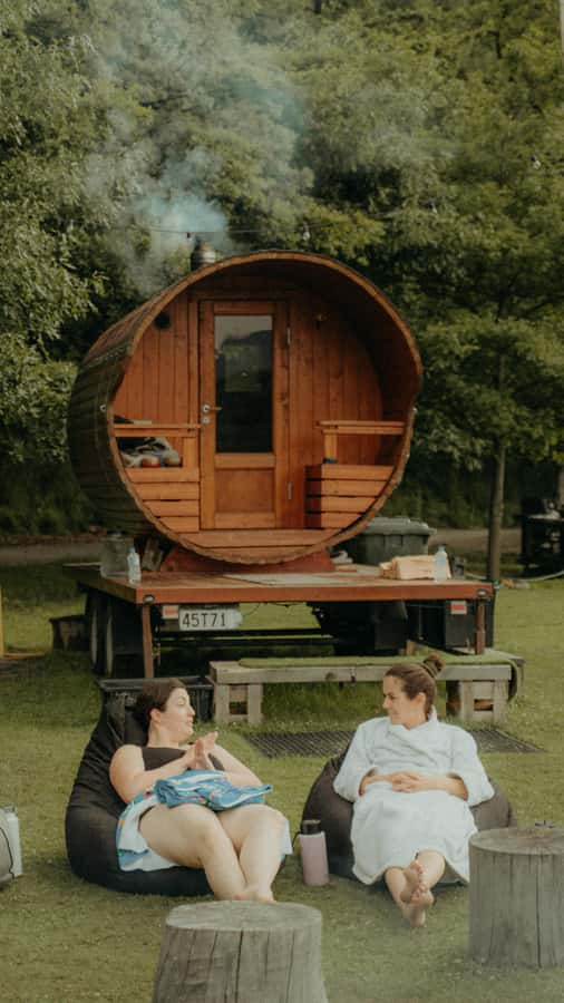 Queenstown: Riverside Sauna and Cold Plunge Experience - The fire pit and herbal tea are part of the experience