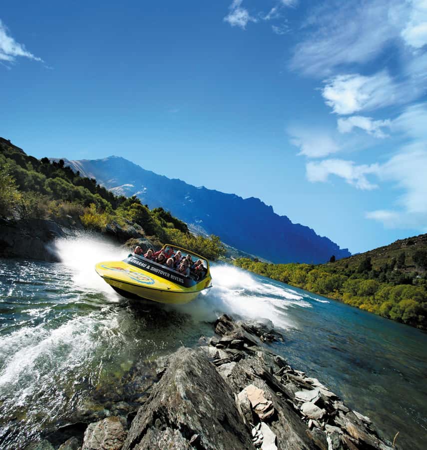Queenstown: Shotover River and Kawarau River Jet Boat Ride - The Kawarau River brings rocks, bridges, and fast turns