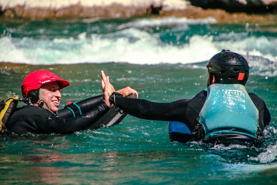 Queenstown: White Water Surfing Along the Kawarau River - One to one and a half hours in the river