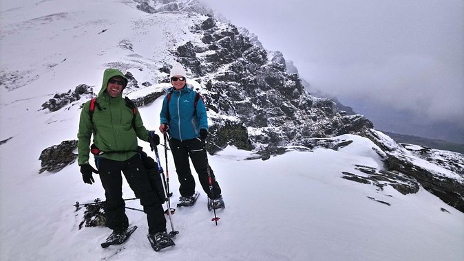Remarkables Alpine Guided Snowshoeing - Walking toward Jagged Edge Ridge