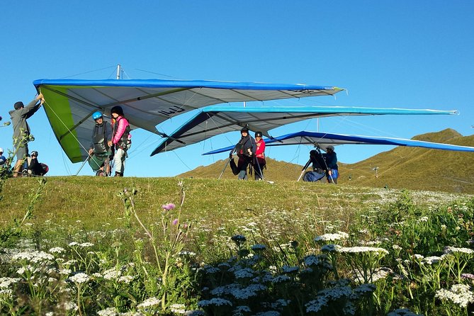 Tandem Hang Gliding - Landing on the valley floor