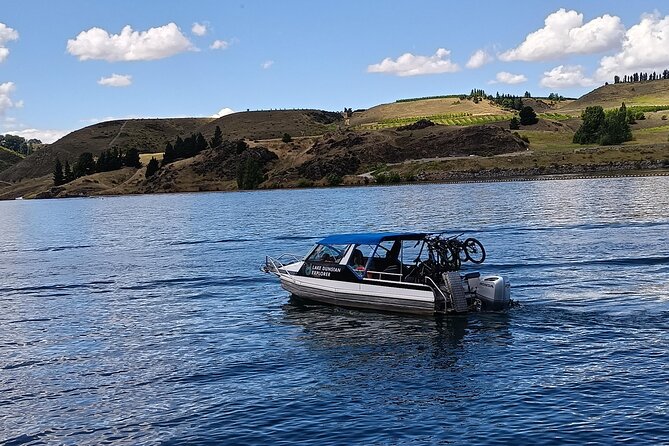 The Ultimate Lake Dunstan Bike Hire And Boat Experience - The Dunstan Explorer boat return