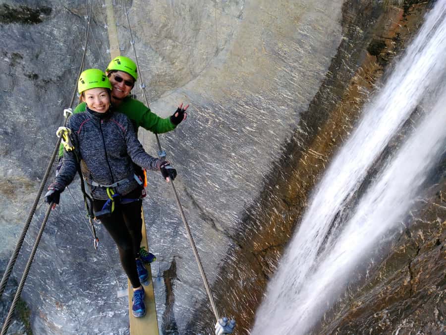 Wanaka: 4-Hour Intermediate Waterfall Cable Climb - Climbing 320 metres beside cascading water