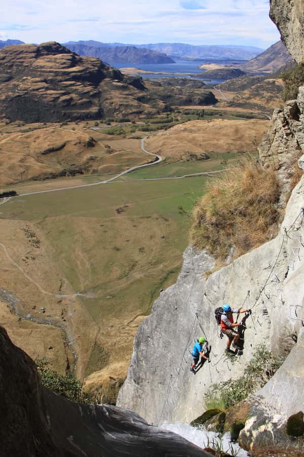 Wanaka: 6-hour Advanced Waterfall Cable Climb - Lunch and a six-hour pace