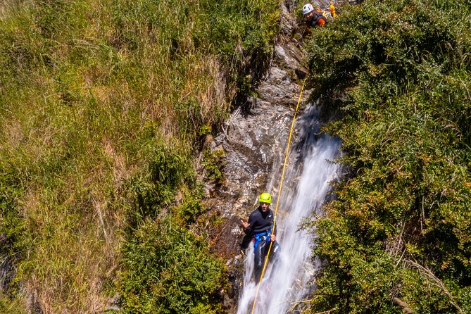Wildwire Wanaka- Climb & Canyon (4-5 Hours) - Rappelling beside the waterfall